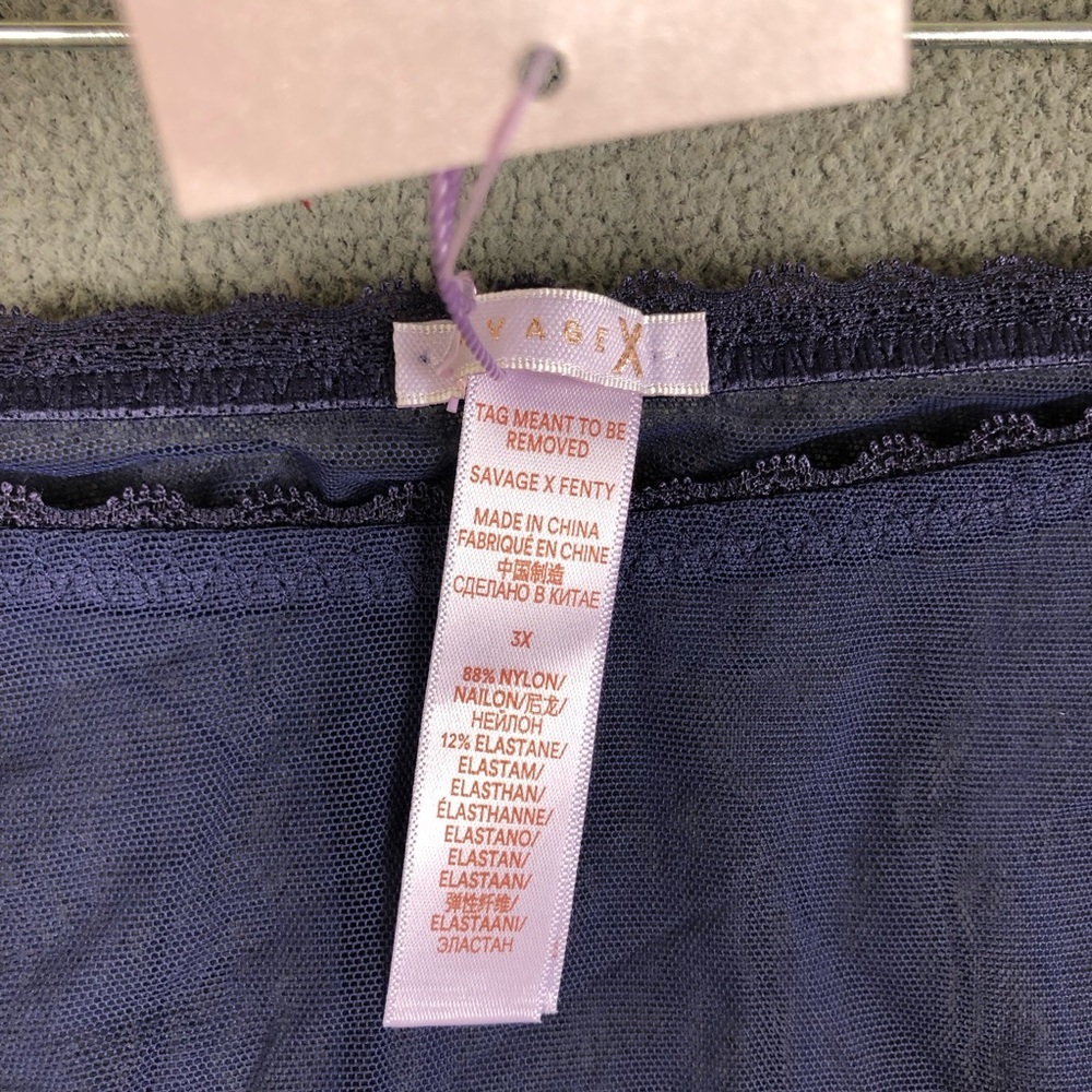 Savage X Fenty A Peek Behind the Lace Slip & Panty set size 3X - Picture 10 of 10